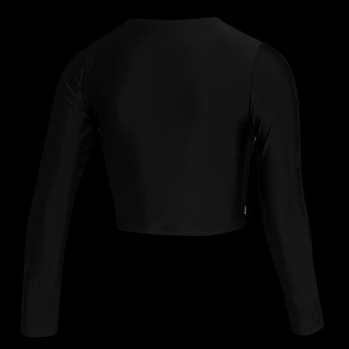 Sunn L/S Crop Rashvest Women - Black